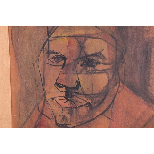 48 - † George Fullard (1923 - 1973), Portrait study, signed and dated 'Fullard 56', mixed media on paper,... 