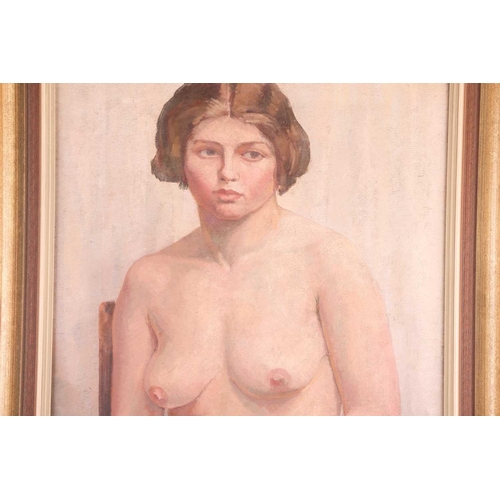 50 - † Frank Runacres, ARCA, NEAC (1904-1974) British, 'Nude Study', oil on canvas, signed to lower right... 