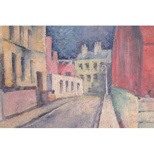 58 - Whilhelm (Willy) Dzubas (20th century), North London scene, oil on canvas, signed on the stretcher, ... 