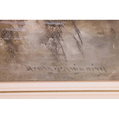 66 - Henry John Kinnaird (1861 - 1929), 'Thames Near Wallingford', titled (lower left), signed 'Henry J. ... 