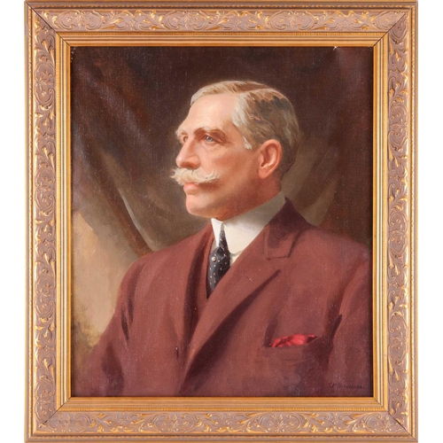 68 - Thomas Martine Ronaldson (1881-1942) British, Portrait of a gentleman, half-length, signed 'T M Rona... 