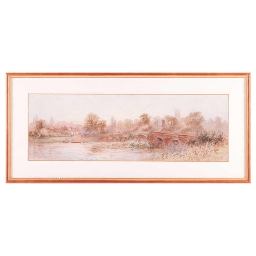 73 - Frederick Edward Goff (1855 - 1931), 'Sonning on Thames', titled signed 'Fred. E. J. Goff' and dated... 