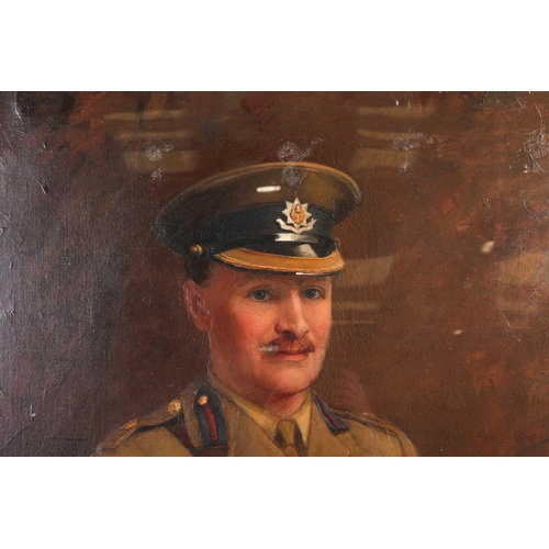 79 - R. W. Withers-Lee (1884-1903) British, Portrait of a WW1 British Army Officer from the Cheshire Regi... 