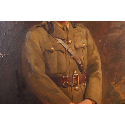 79 - R. W. Withers-Lee (1884-1903) British, Portrait of a WW1 British Army Officer from the Cheshire Regi... 