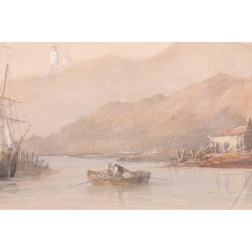 96 - Circle of Antony Vandye Copley-Fielding (1787 - 1855), Shipwreck at low tide, unsigned, watercolour ... 