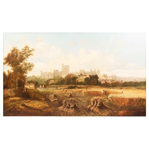 2 - Alfred H. Vickers (1786-1868) British, view of Windsor Castle, oil on canvas, signed lower right, 74... 