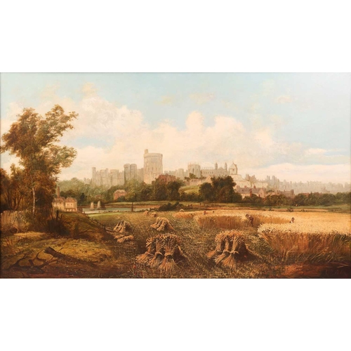 2 - Alfred H. Vickers (1786-1868) British, view of Windsor Castle, oil on canvas, signed lower right, 74... 