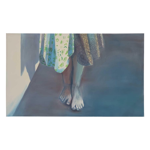 38 - † Markus Vater (German, b.1970), Fusse' (Feet), 2001, acrylic on canvas, 270 x 165 cm