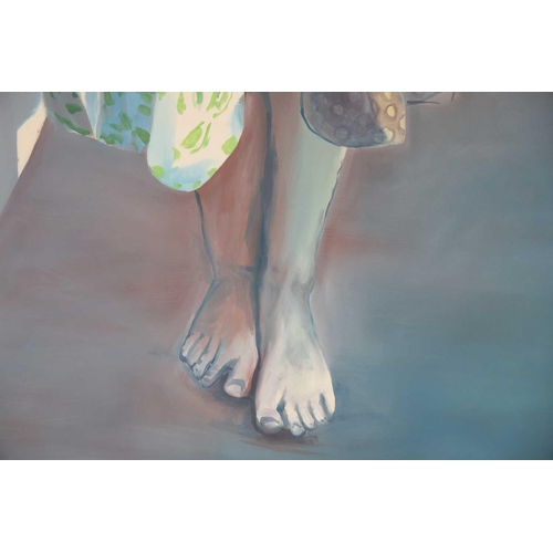 38 - † Markus Vater (German, b.1970), Fusse' (Feet), 2001, acrylic on canvas, 270 x 165 cm