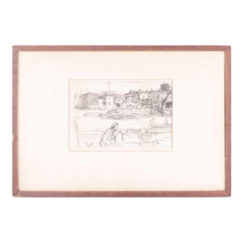 55 - James Abbot McNeill Whistler (American, 1834 - 1903), Black Lion Wharf, signed and dated 1859 in the... 