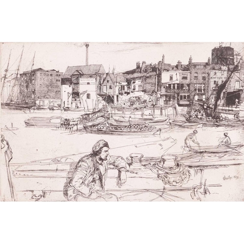 55 - James Abbot McNeill Whistler (American, 1834 - 1903), Black Lion Wharf, signed and dated 1859 in the... 