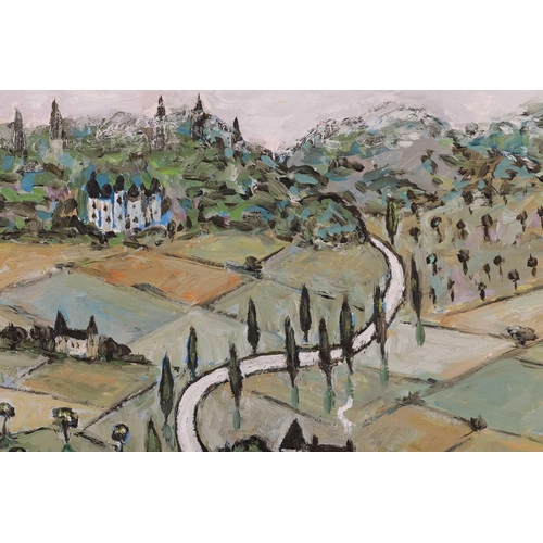 110 - Joan Gillchrest (British 1918-2008) Chateau de Montal † monogrammed (lower right), oil on card, 66 x... 