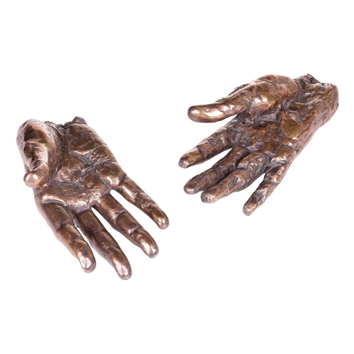 143 - David McFall R.A. (Scottish 1919-1988) Sir Winston Churchill's right hands - a pair † each numbered ... 