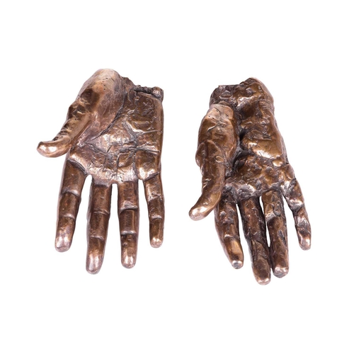 143 - David McFall R.A. (Scottish 1919-1988) Sir Winston Churchill's right hands - a pair † each numbered ... 