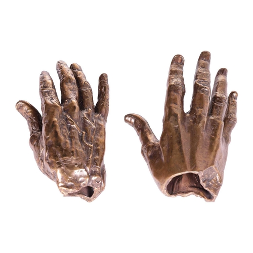 143 - David McFall R.A. (Scottish 1919-1988) Sir Winston Churchill's right hands - a pair † each numbered ... 