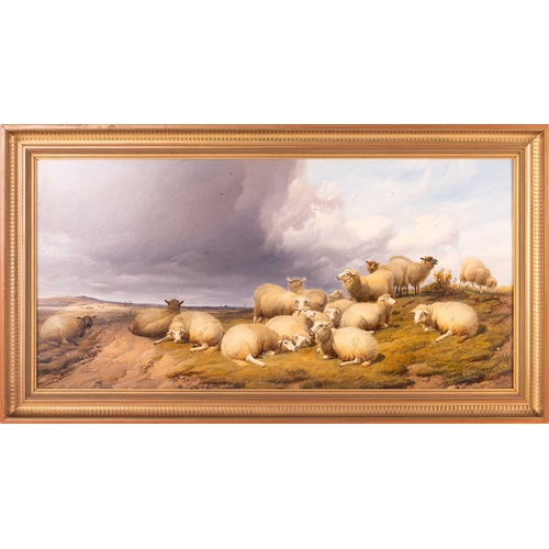 22 - Thomas Sidney Cooper R.A. (British 1803-1902) Cattle by a river; Sheep in a landscape (a pair) both ... 