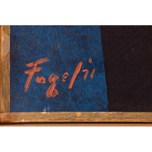 64 - Seymour Fogel (American 1911-1984) Geologic Form 3 signed and dated 'Fogel 71' (lower left), titled ... 