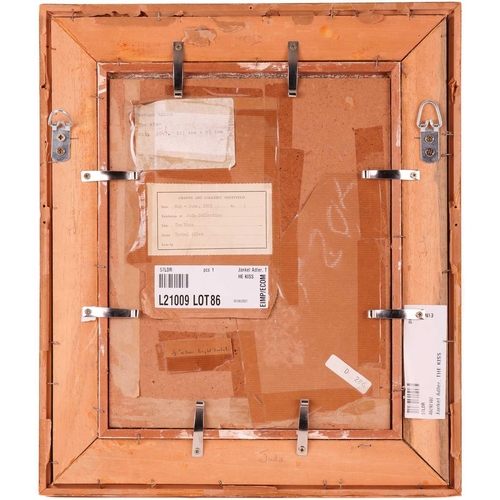 66 - Jankel Adler (Polish 1895-1949) The Kiss signed 'Adler' (lower right), oil and gesso on card laid do... 