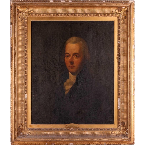 9 - English School (18th century) Half length portrait of William Pitt oil on canvas, 71.5 x 58 cm, fram... 