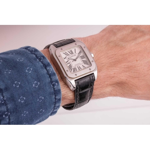 Cartier Santos 100 Serial: 201522MX Model: 2878 Case