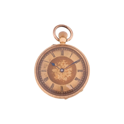 325 - A pocket watch by E. Polland, the 40mm circular golden dial with Roman numerals, blue steel poire ha... 