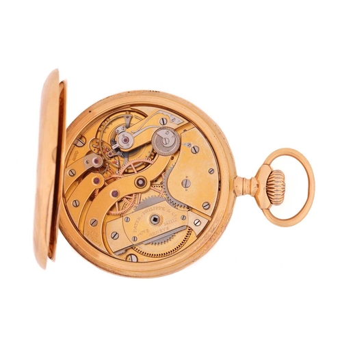 328A - An 18ct gold Patek Philippe & Cie Genève Chronometro Gondolo pocket watch retailed by Gondolo and La... 