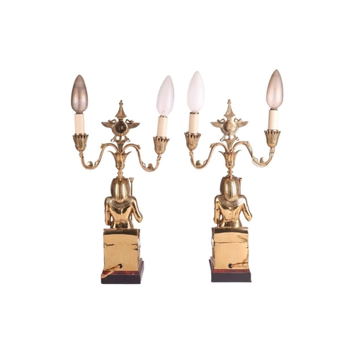 137 - A pair of gilt metal 