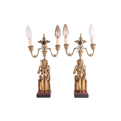 137 - A pair of gilt metal 