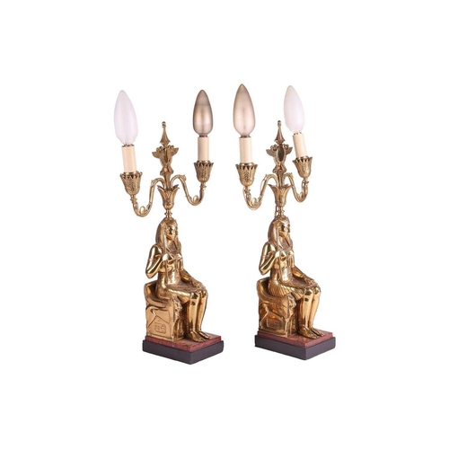 137 - A pair of gilt metal 