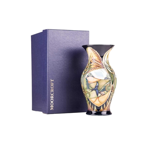 170 - Four pieces of contemporary Moorcroft, comprising an 'Inglewood' pattern vase, designed by Philip Gi... 