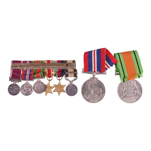 230 - A 1939-45 medal group to Cpl John Middleton, Princes of Wales Own Yorkshire Regiment (Green Howards)... 