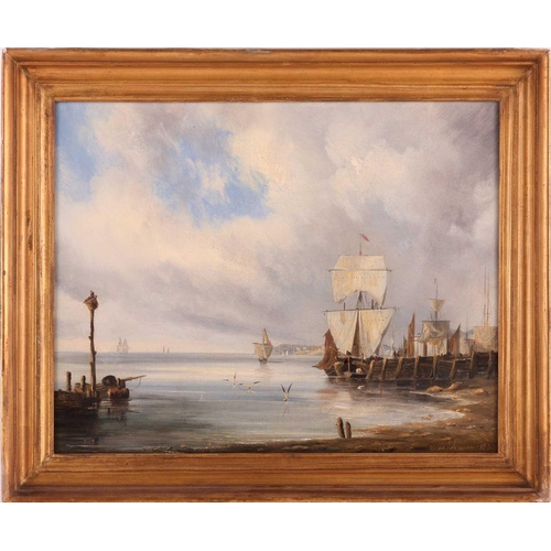 29 - John Willes Johnson (1793-1857), Harbour scene, signed and dated 1830, oil on canvas, 31 cm x 39 cm,... 