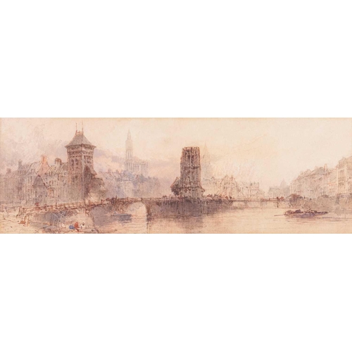 31 - Paul Marney (1829-1914) French, a pair of Continental townscapes, signed 'Paul Marney' (lower left) ... 