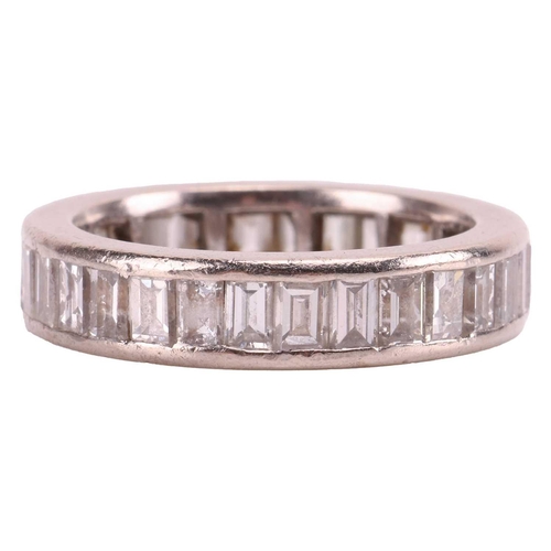 40 - A diamond-set eternity ring, with an estimated total carat weight of 2.03ct, featuring a single row ... 