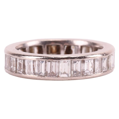 40 - A diamond-set eternity ring, with an estimated total carat weight of 2.03ct, featuring a single row ... 