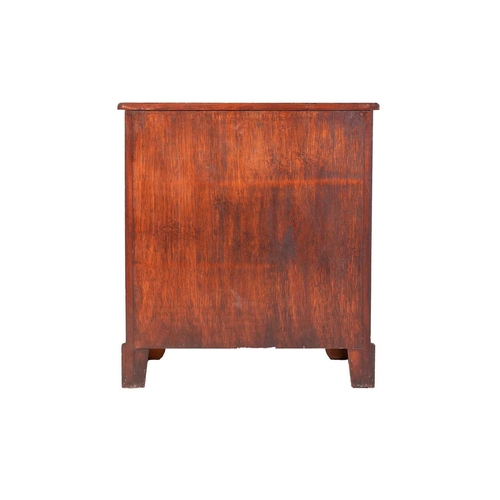 111 - A George I style walnut Batchelor's chest of four long graduated drawers, with a brushing slide supp... 