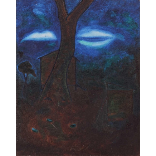 13 - † Art Derry (Trinidadian British 1930 - 1992), 'Night in the Country', titled, signed 'Derry' and da... 