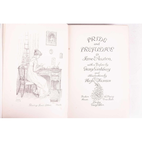 133 - AUSTEN, Jane (1775-1817). Pride and Prejudice, with a preface by George Saintsbury and Illustration ... 