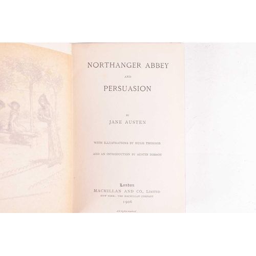 134 - AUSTEN, Jane (1775-1817). [Novels], 4 vol., introductions by Austin Dobson, illustrations by Hugh Th... 