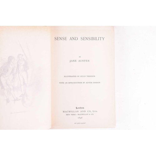 134 - AUSTEN, Jane (1775-1817). [Novels], 4 vol., introductions by Austin Dobson, illustrations by Hugh Th... 