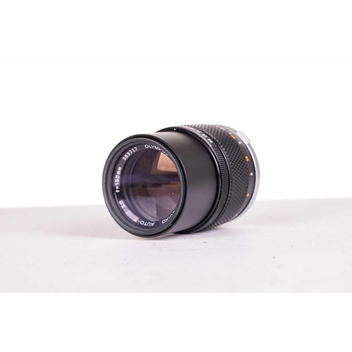 147 - A large collection of Olympus OM System camera lenses, comprising: Zuiko Auto-Macro 135mm F4.5, Zuik... 