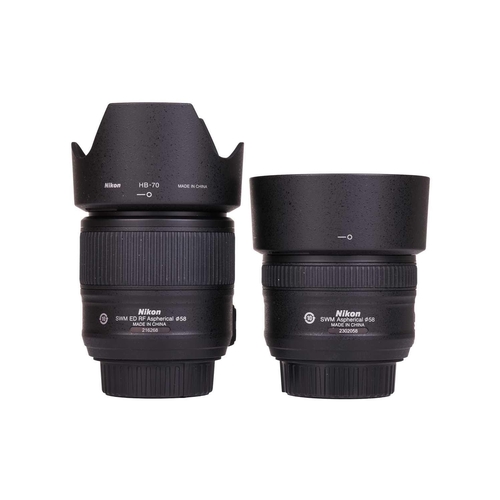 154 - A Nikon AF-S Nikkor Lens, 50mm f/1.8G, together with a Nikkor AF-S 35mm f/1.8 G ED, and a Nikon Wire... 