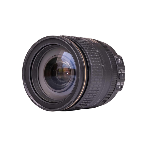 156 - A Nikon AF-S Nikkor Lens, 24-120mm f/4G ED VR, with lens hood, front and back covers and carry bag, ... 