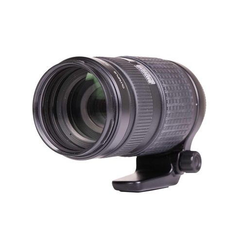 161 - An Olympus Zuiko Digital ED Lens, 50-200mm f2.8-3.5, with front and rear covers, fitted with an Olym... 