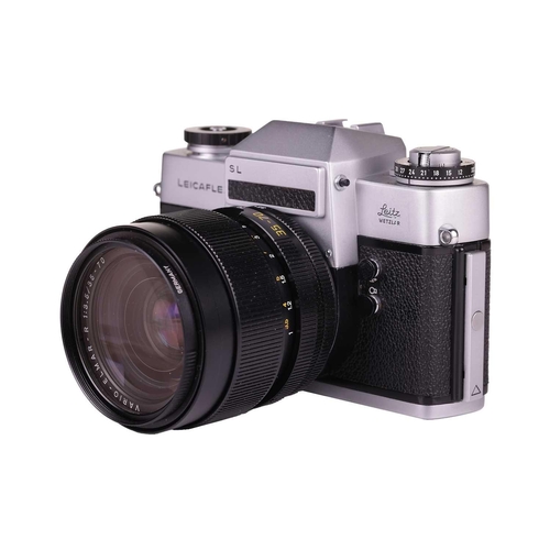 176 - A Leica Leicaflex SL SLR Camera Outfit, late 1960s German, chrome, serial no. 1223828, with original... 