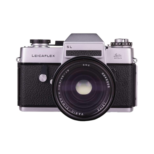 176 - A Leica Leicaflex SL SLR Camera Outfit, late 1960s German, chrome, serial no. 1223828, with original... 