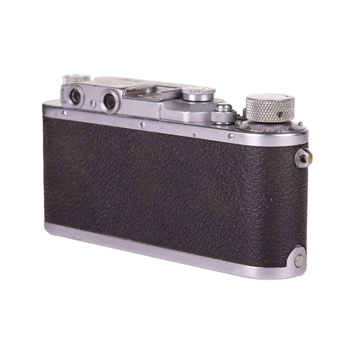 177 - A Leitz Wetzlar Leica IIIa Rangefinder Camera, 1935, serial number 162445, with brown leather Leica ... 