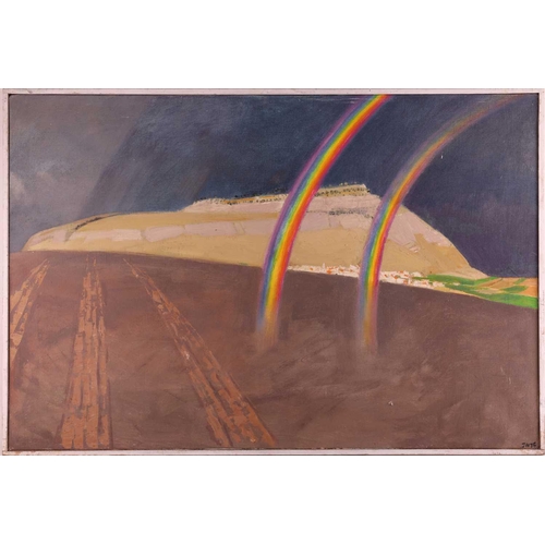 33 - † Jack Wright (British 1919-1994), Rainbows, signed with and dated 'J.W. 76' (lower right), oil on c... 