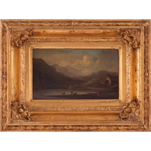 39 - Follower of William Samuel Howitt (British c.1765 0 1822) Duck Shooting oil on panel framed 23 x 30 ... 