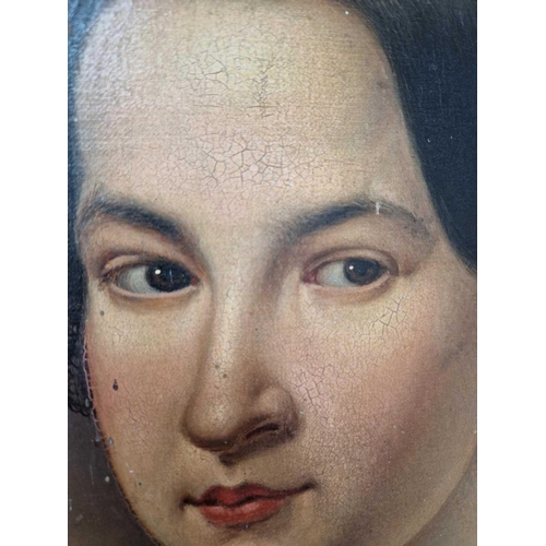 5 - Matevž Langus (Slovenian 1792-1855), Portrait of Agnes Millonig (b.1819) wearing a diamond and ename... 